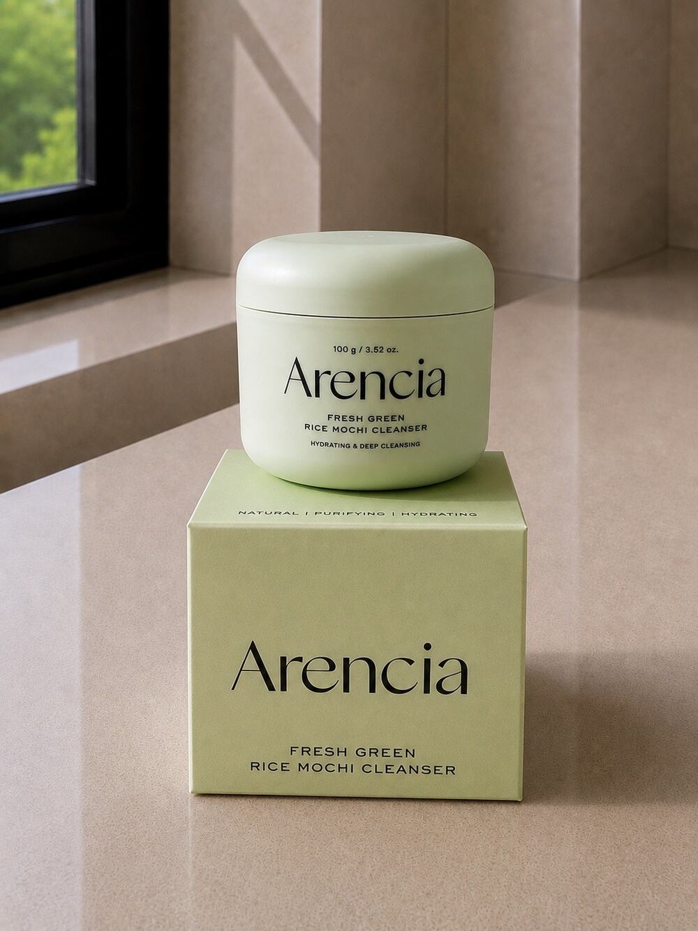 $19 Arencia Fresh Green Rice Mochi Cleanser 100g Korean Skincare